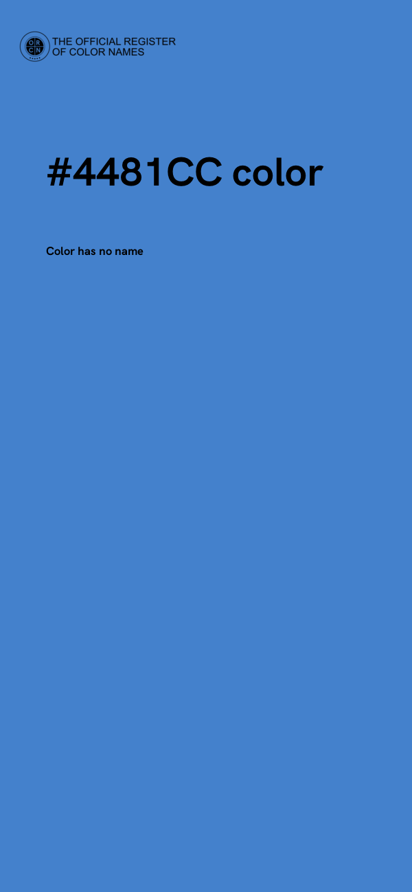 #4481CC color image