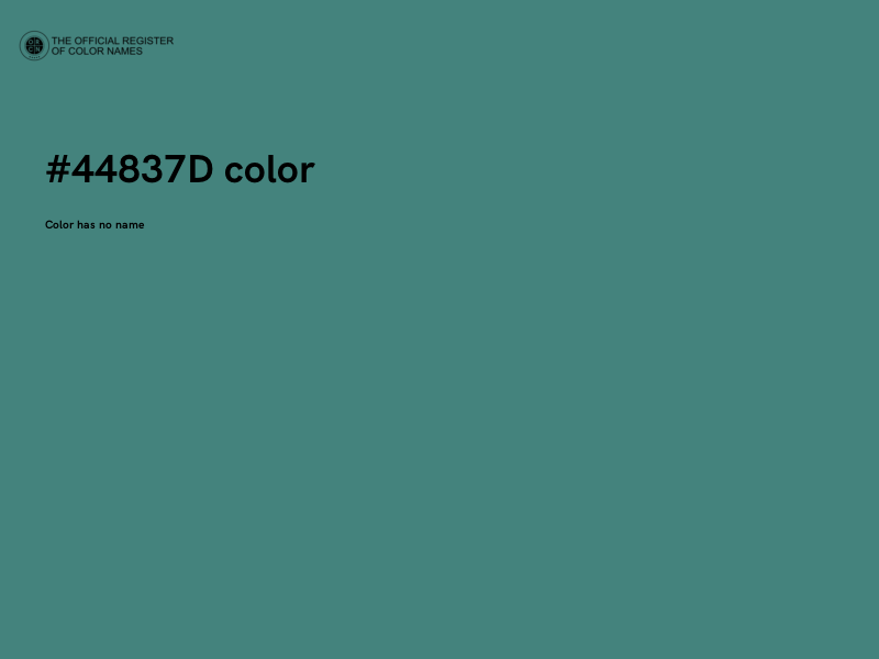 #44837D color image