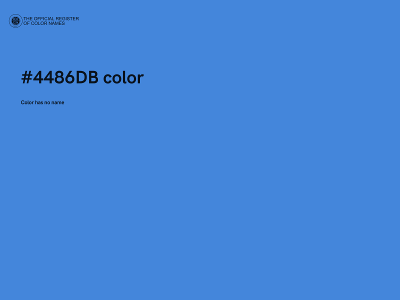 #4486DB color image