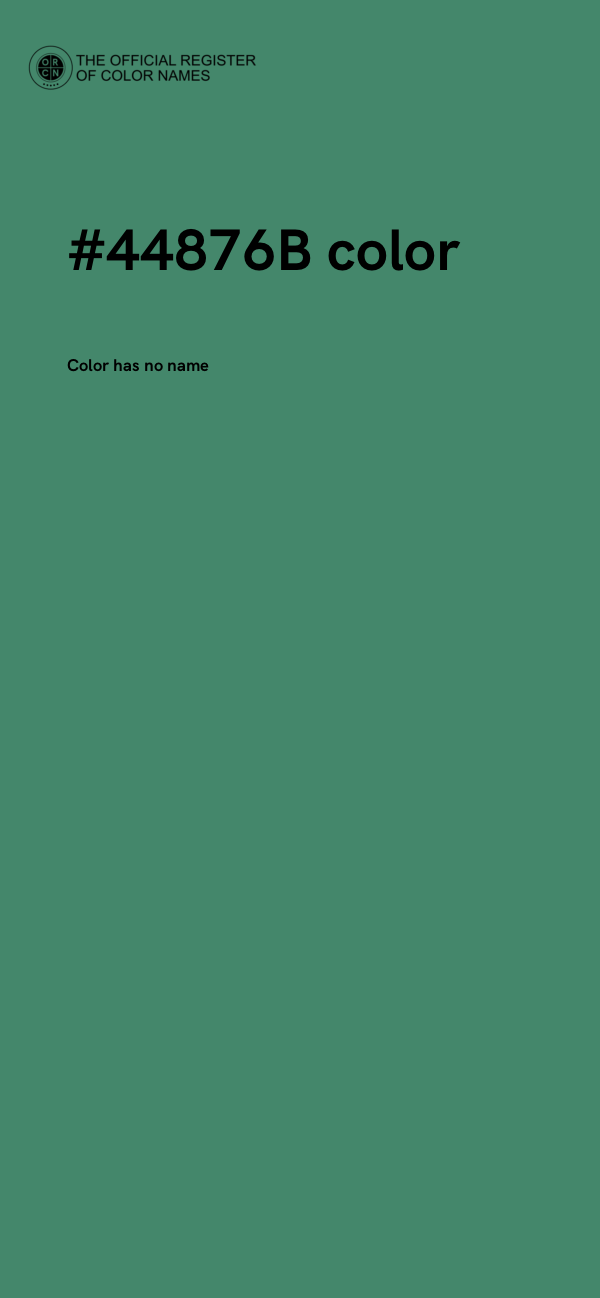 #44876B color image