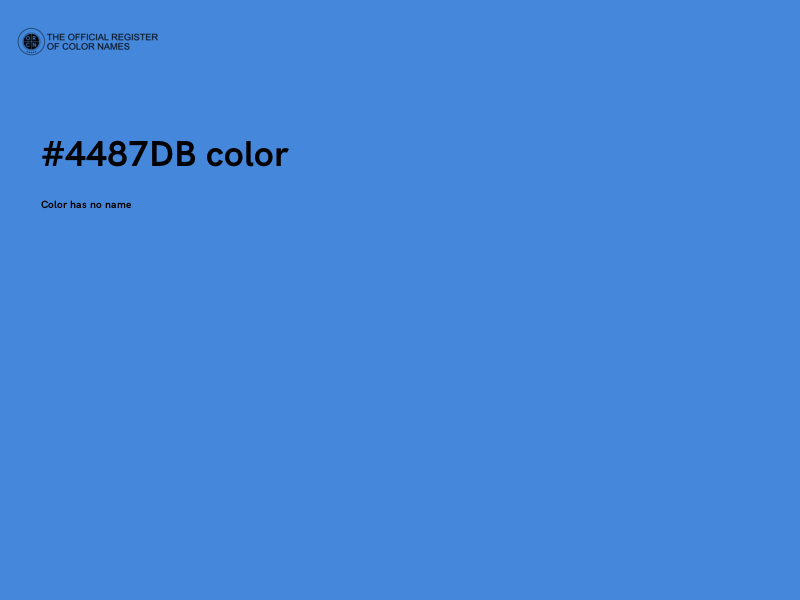 #4487DB color image