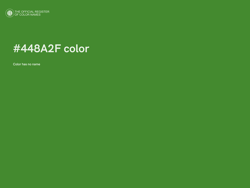 #448A2F color image