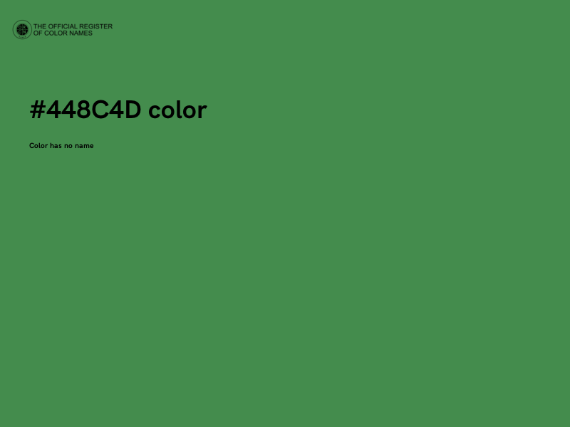 #448C4D color image