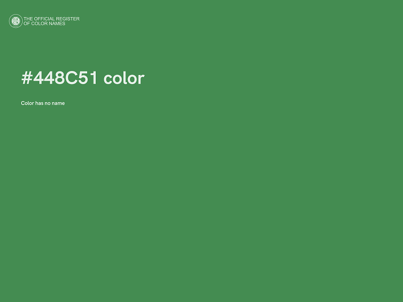 #448C51 color image