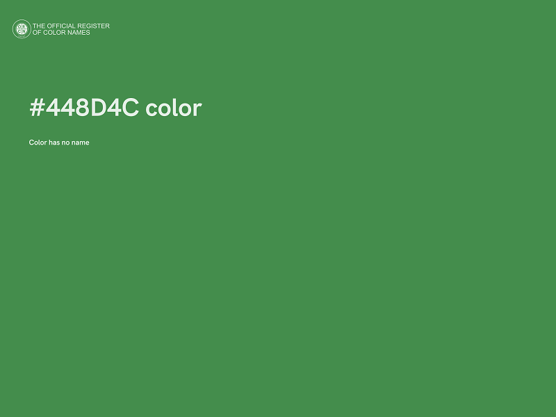#448D4C color image