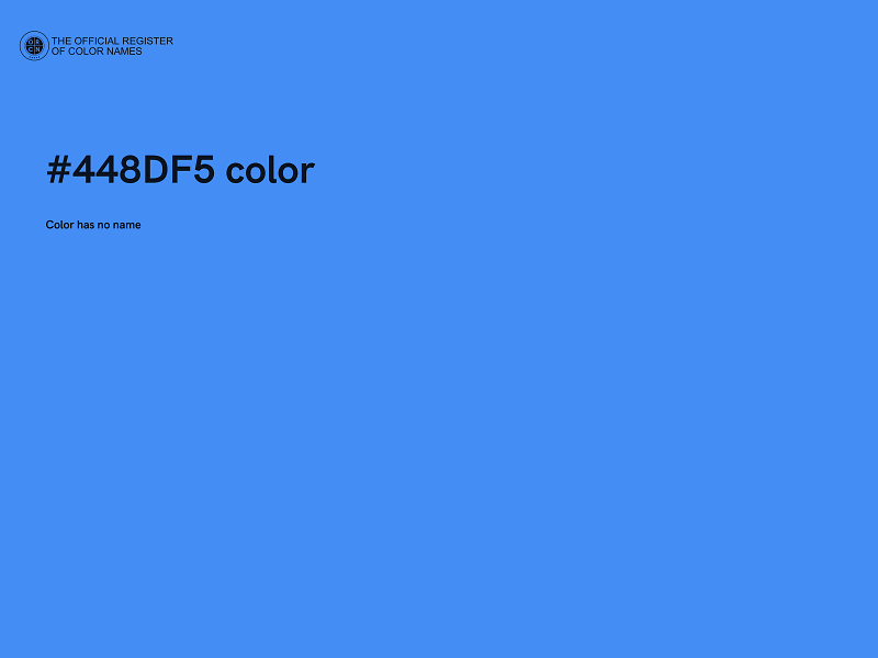 #448DF5 color image