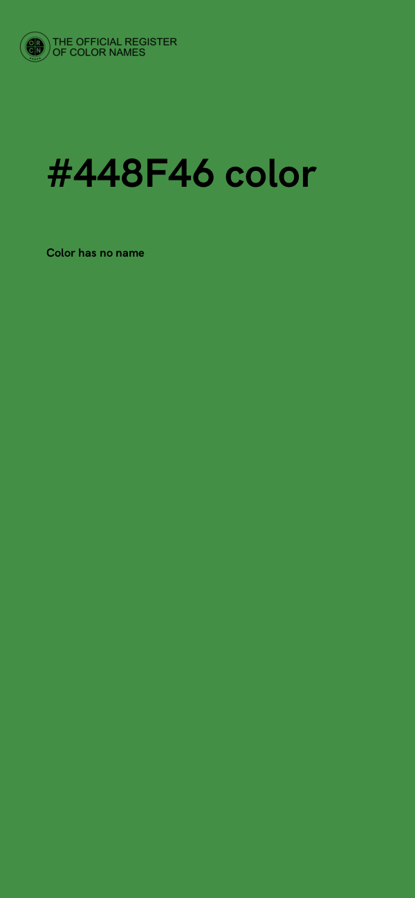 #448F46 color image