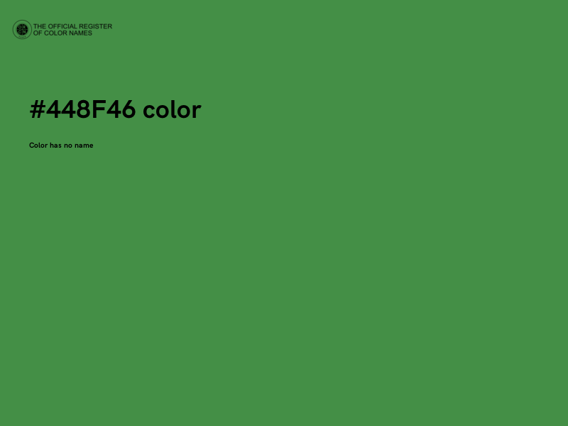 #448F46 color image