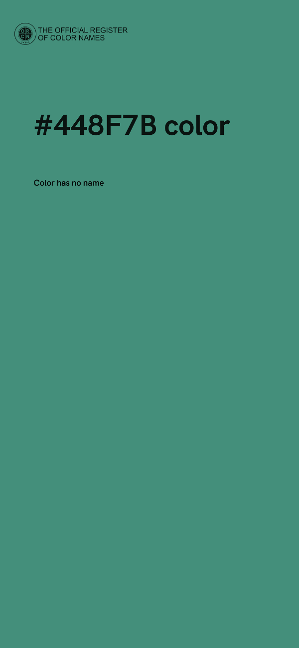 #448F7B color image