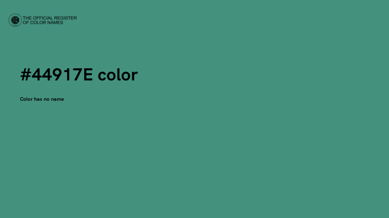 #44917E color image