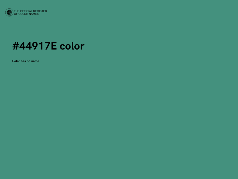 #44917E color image