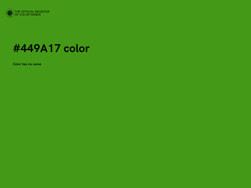 #449A17 color image