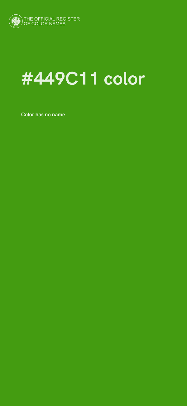 #449C11 color image