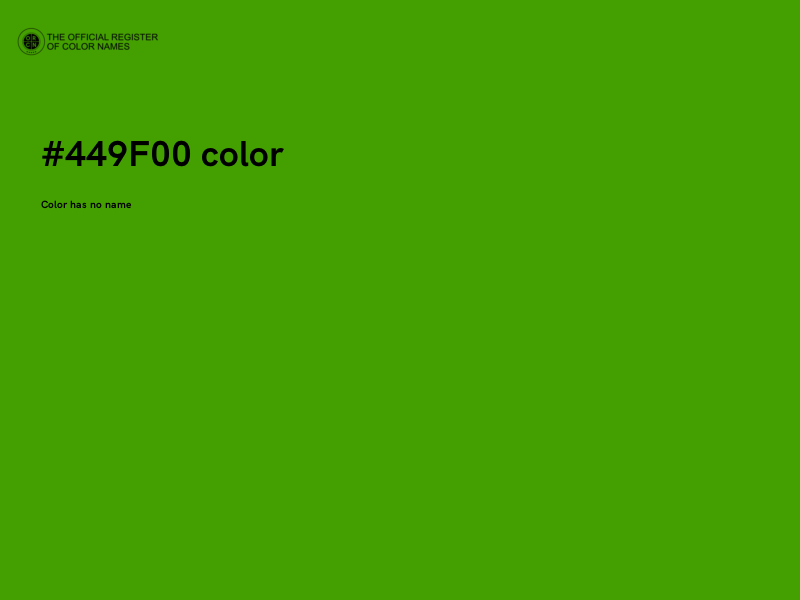 #449F00 color image