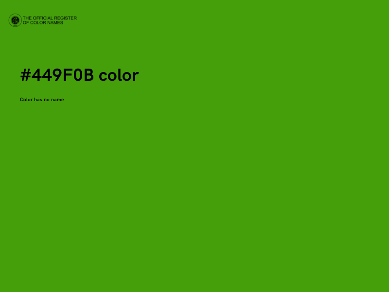 #449F0B color image