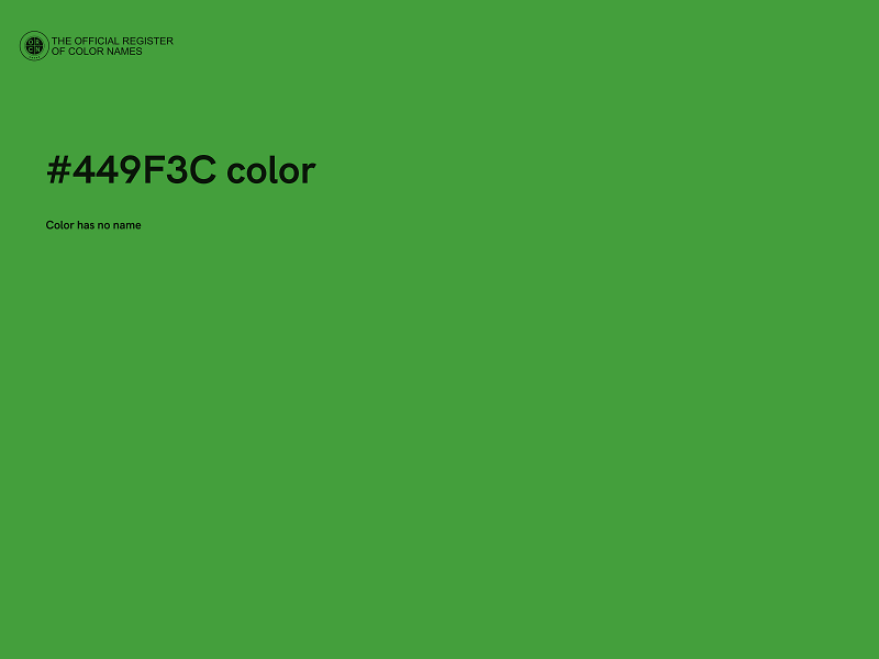 #449F3C color image