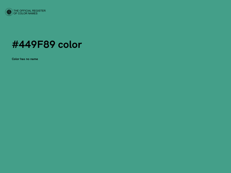 #449F89 color image