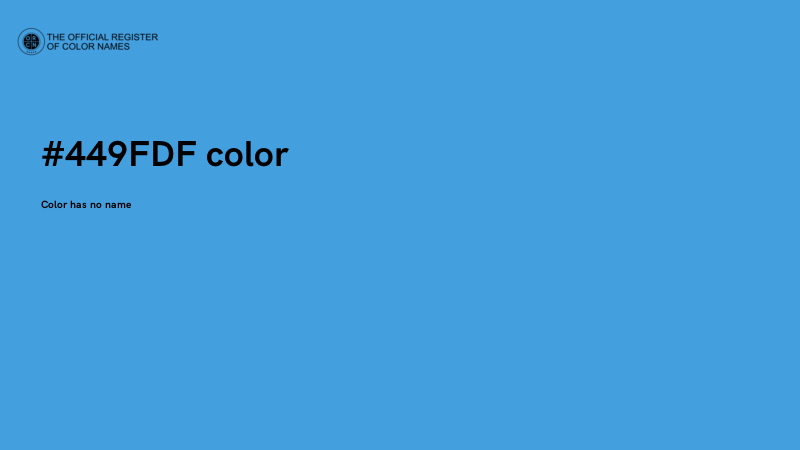 #449FDF color image