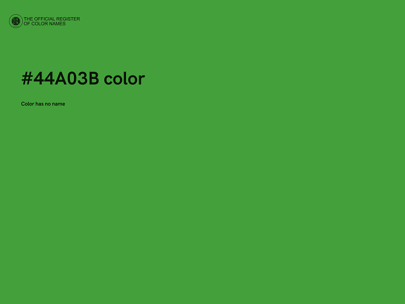 #44A03B color image