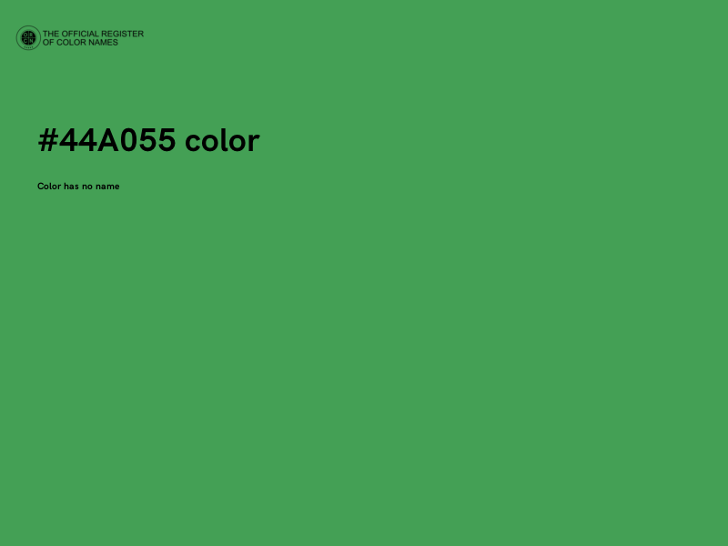 #44A055 color image