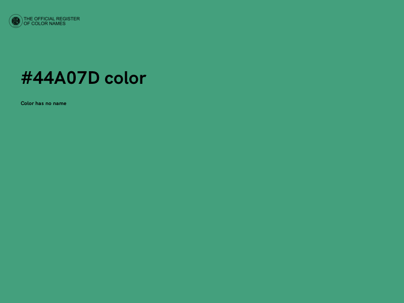 #44A07D color image