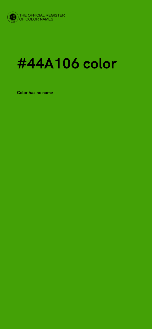 #44A106 color image