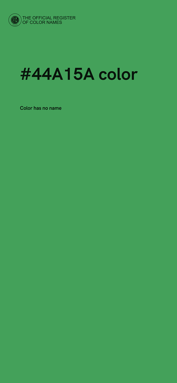#44A15A color image