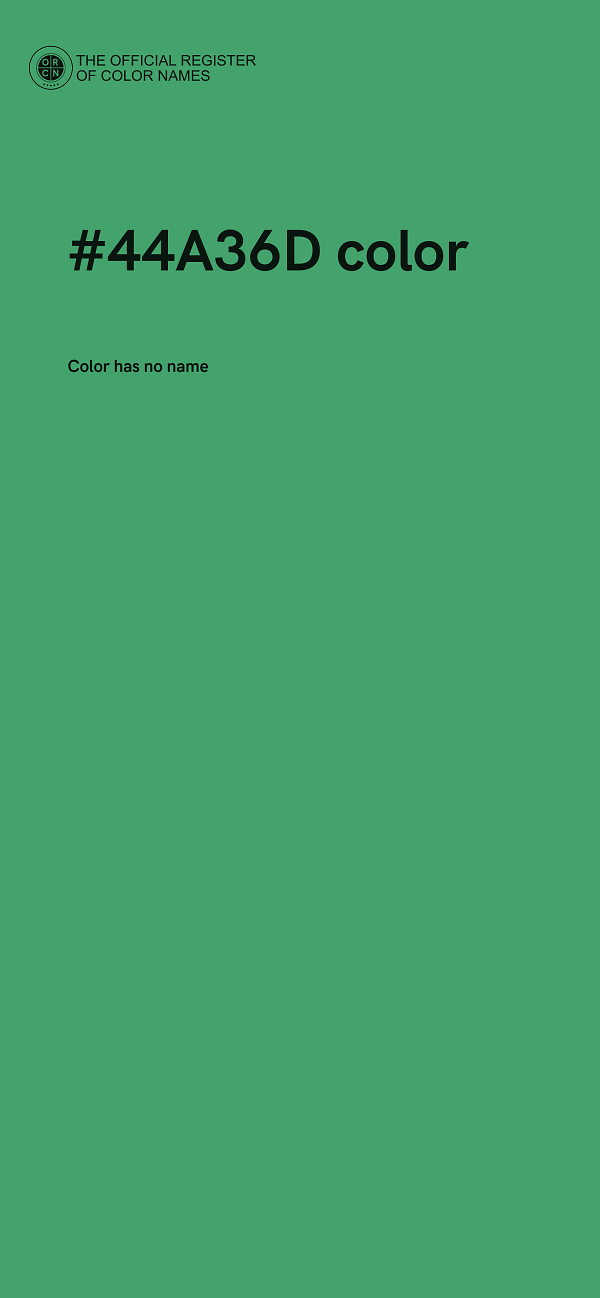 #44A36D color image