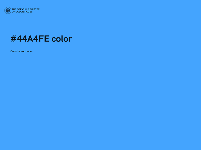 #44A4FE color image