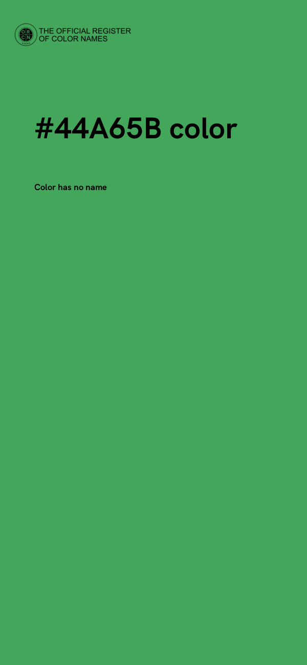 #44A65B color image