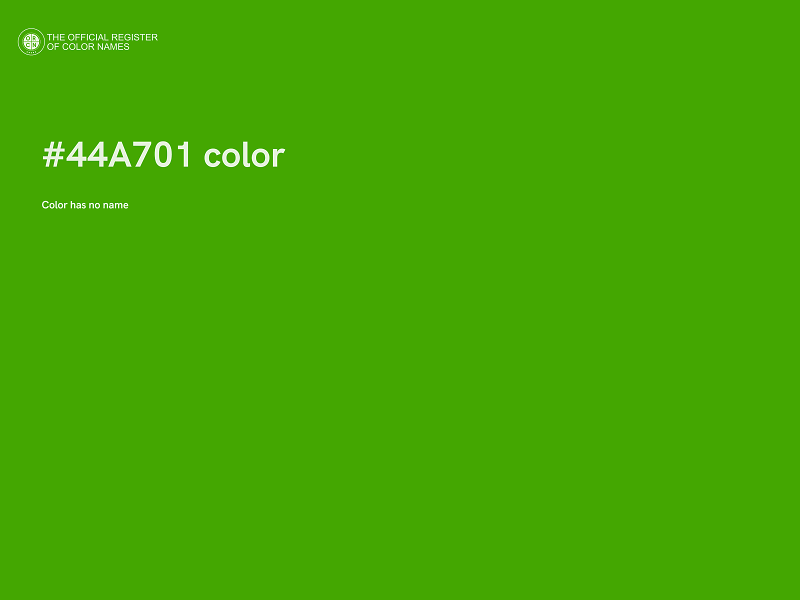 #44A701 color image