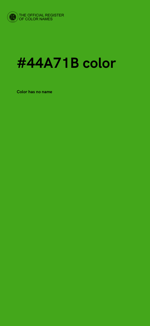 #44A71B color image