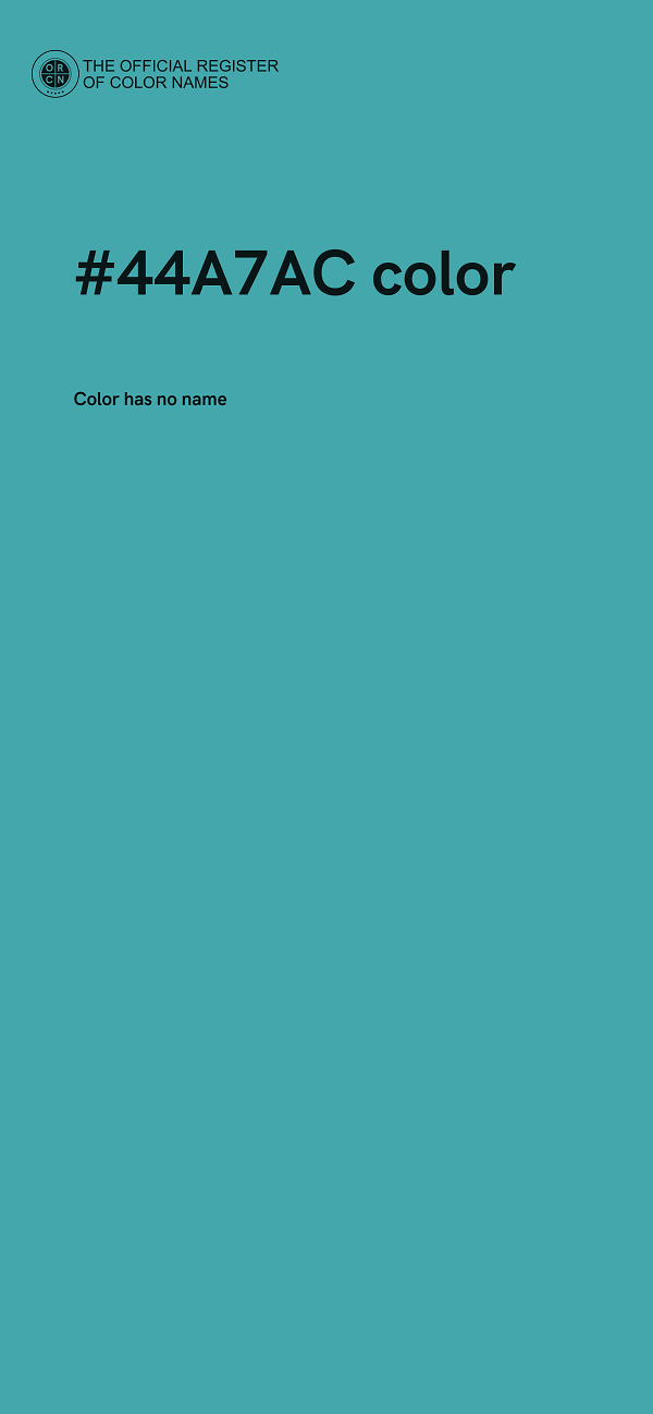 #44A7AC color image