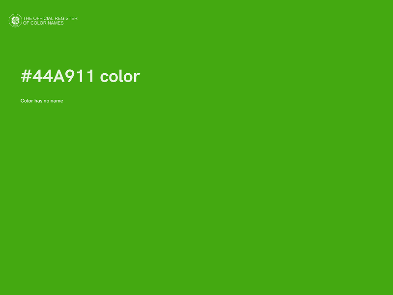 #44A911 color image