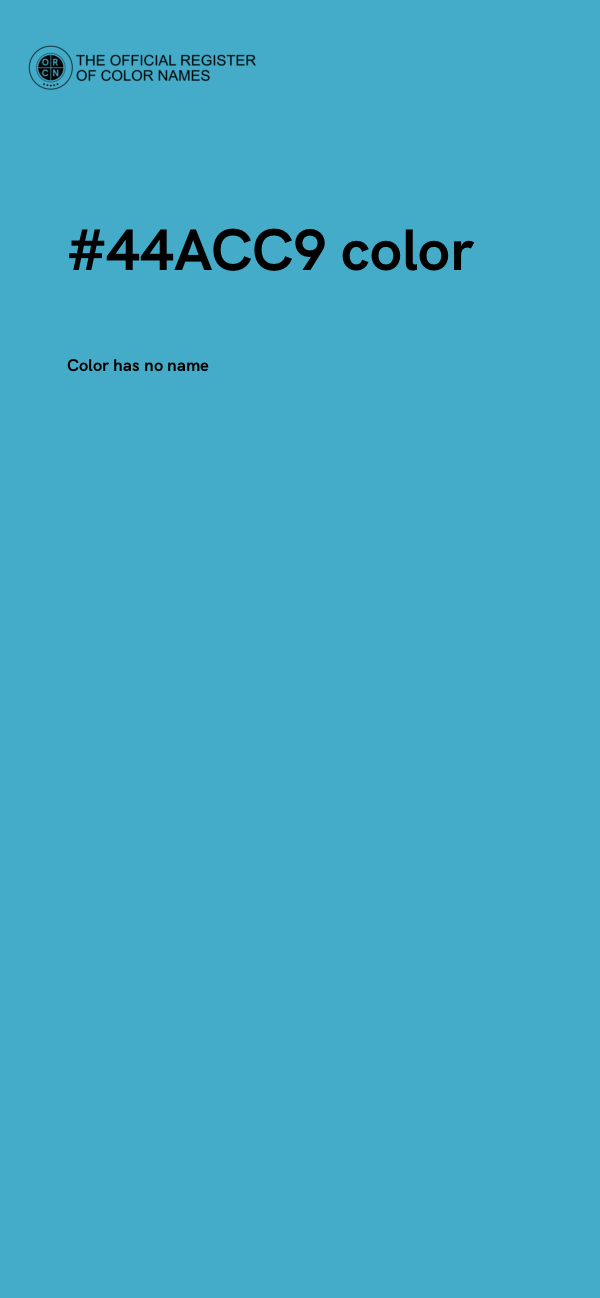 #44ACC9 color image