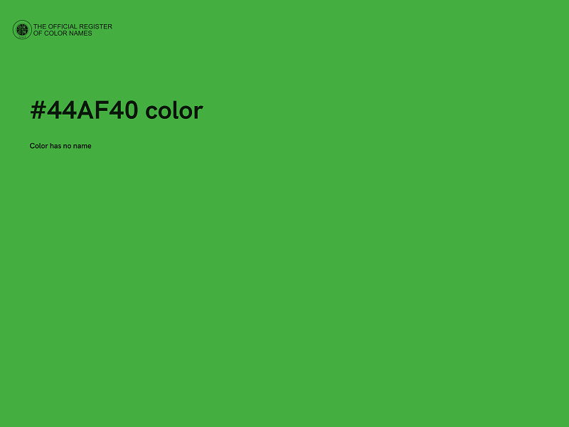 #44AF40 color image