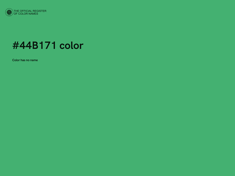 #44B171 color image