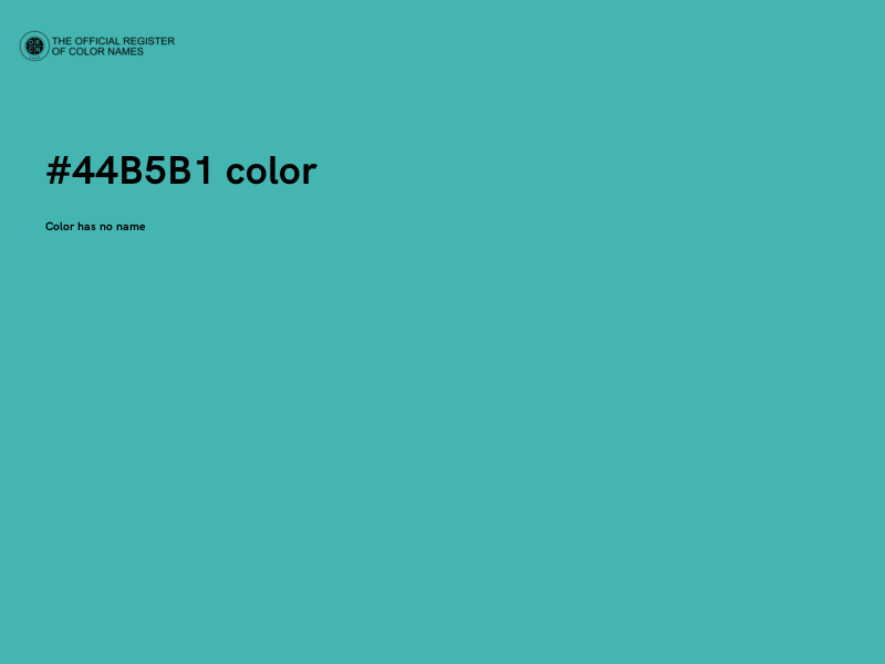 #44B5B1 color image