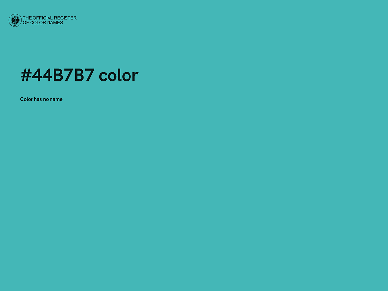 #44B7B7 color image