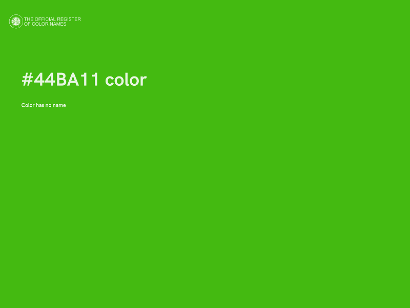 #44BA11 color image