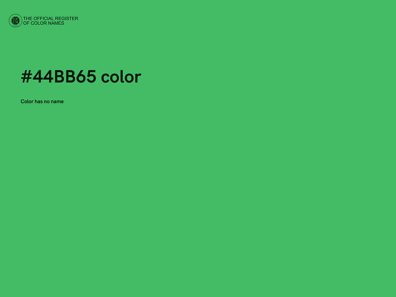 #44BB65 color image