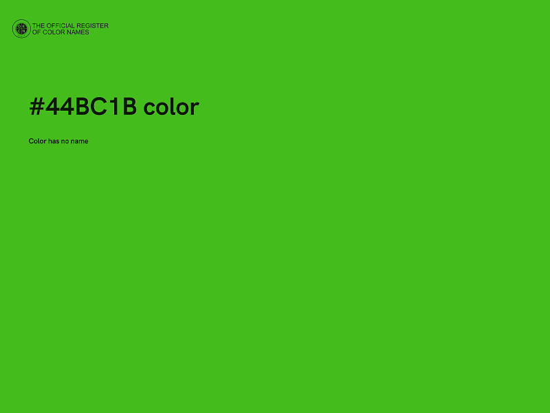 #44BC1B color image