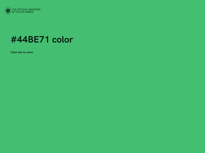 #44BE71 color image