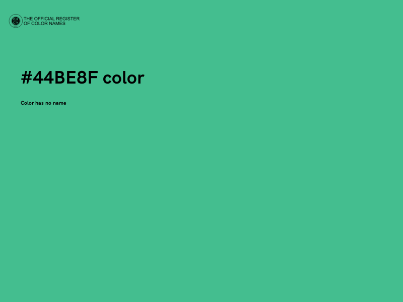 #44BE8F color image