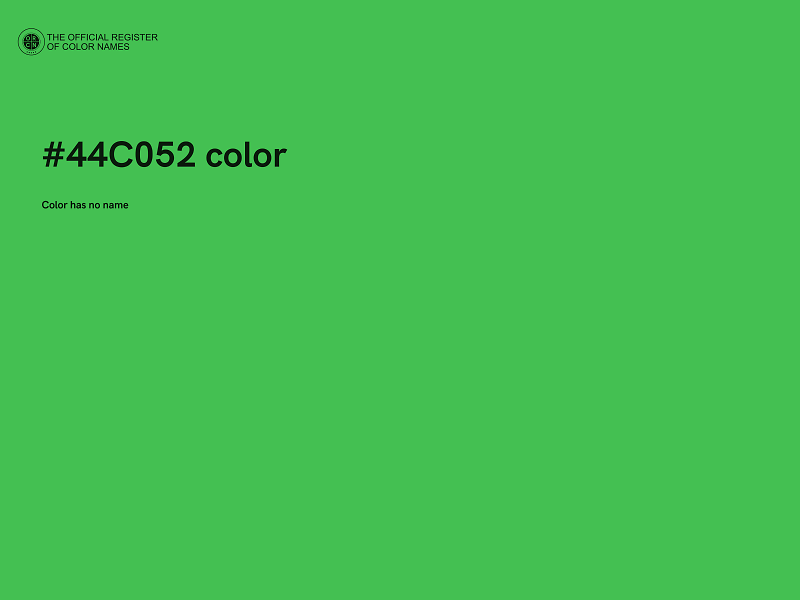 #44C052 color image