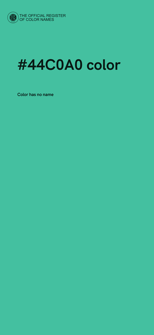 #44C0A0 color image