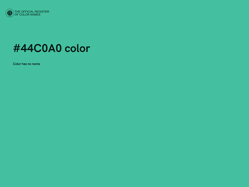 #44C0A0 color image
