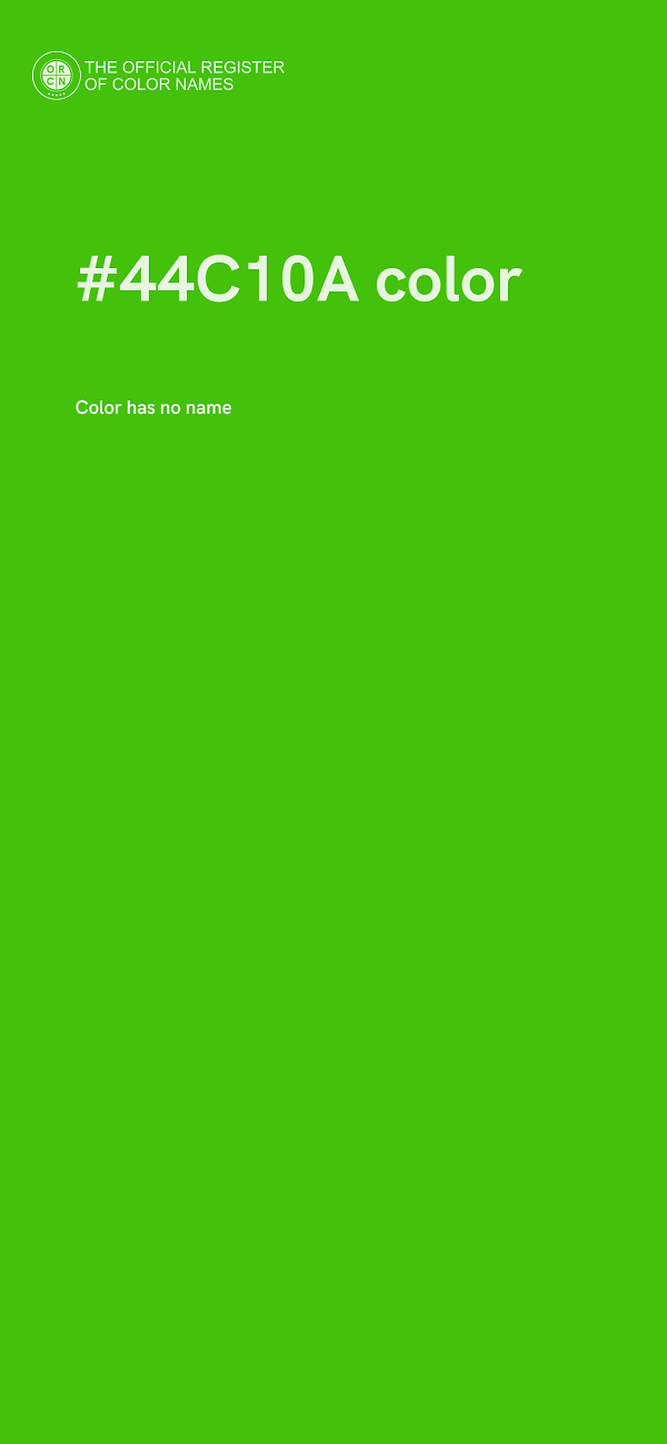 #44C10A color image