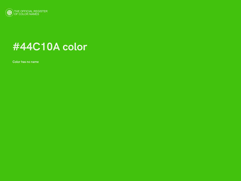 #44C10A color image