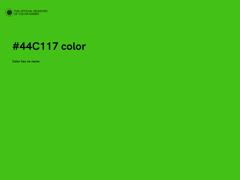 #44C117 color image
